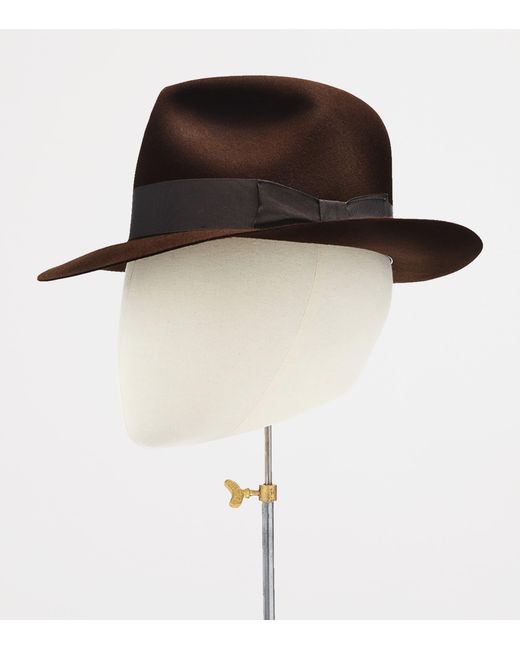 Swaine Brown Rabbit Felt Crusade Poet Fedora for men