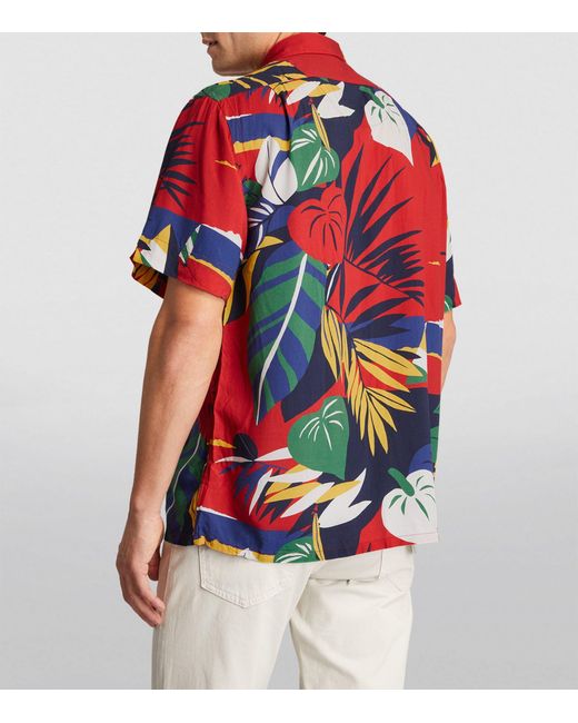 Polo Ralph Lauren Red X Hoffman Fabrics Tropical Shirt for men