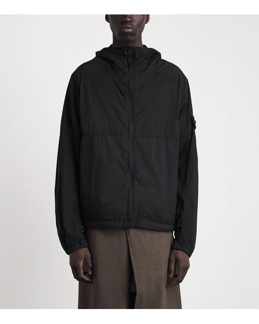 Stone Island Black Nylon Stretch-Tc Jacket for men