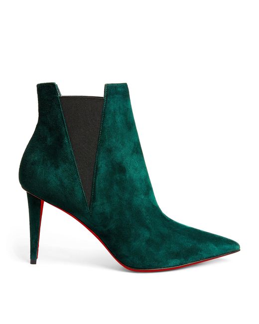 Christian Louboutin Green Astribooty Suede Boots 85