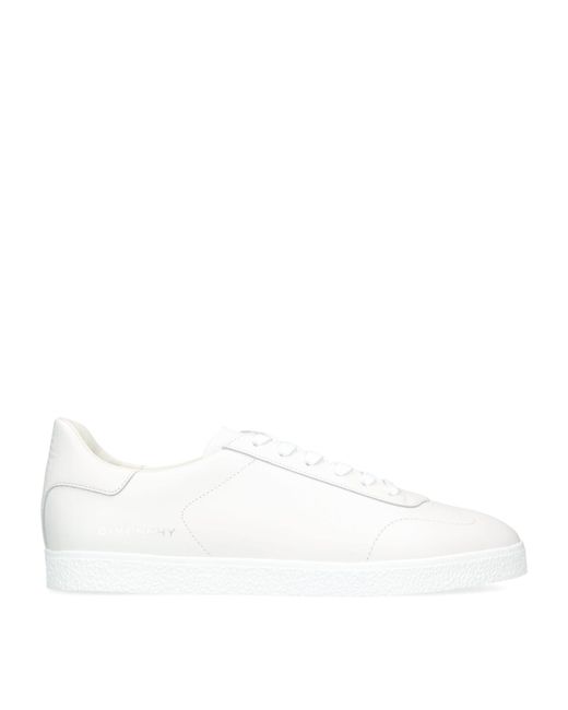 Givenchy White Leather Town Low-top Sneakers for men