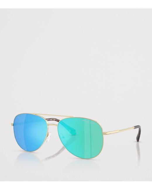 Michael Kors Green Perledo Pilot Sunglasses