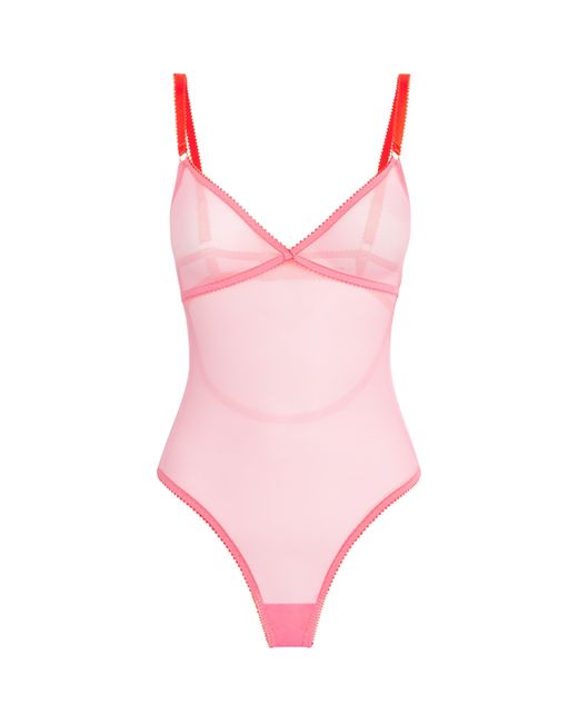 Dora Larsen Pink Elsie Tulle Bodysuit