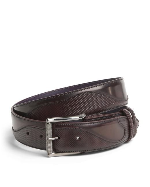 Elliot Rhodes Brown Leather Belafonte Belt for men