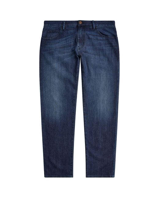 Giorgio Armani Purple Washed Regular Jeans for men