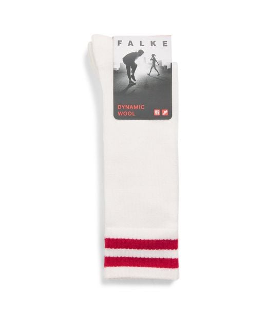 Falke White Wool-Blend Dynamic Socks for men