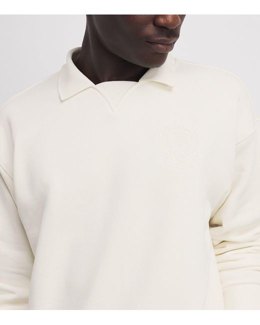 Ralph Lauren White X Wimbledon Fleece Sweatshirt for men