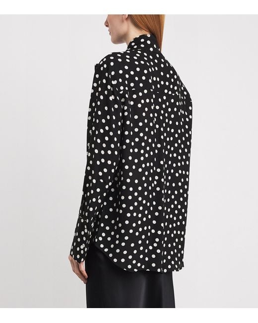 Anine Bing Black Polka Dot Ruby Blouse