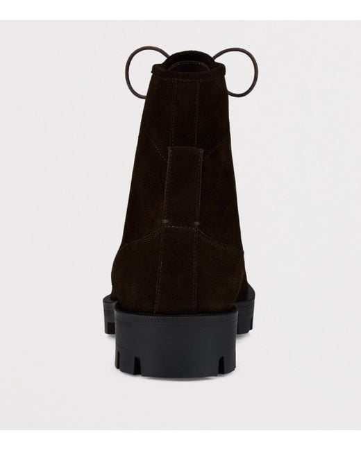 Christian Louboutin Brown Caracolo Lion Suede Boots for men