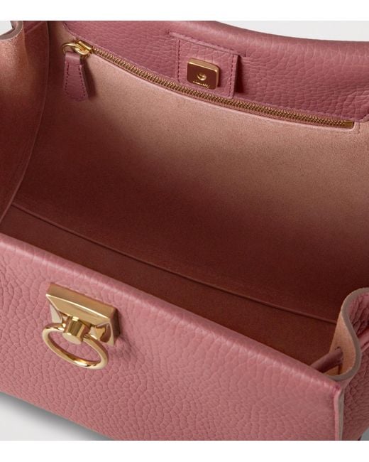 Mulberry Pink Small Leather Iris Shoulder Bag