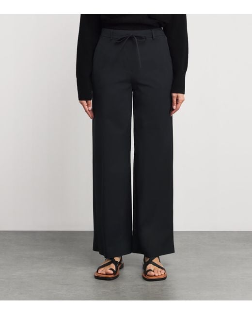 Max Mara Black Technical Jersey Gerona Trousers