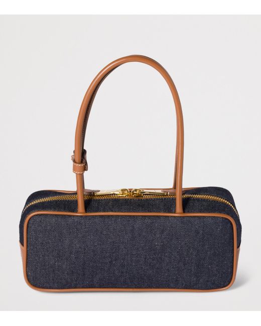 Miu Miu Blue Denim Beau Top-Handle Bag