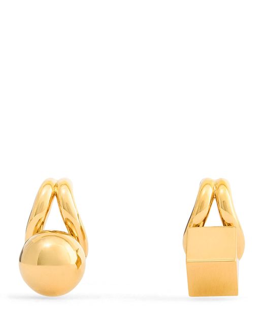 Jacquemus Metallic Les Puces Nodo Earrings