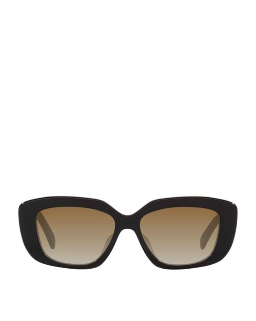 Céline Brown Rectangular Sunglasses