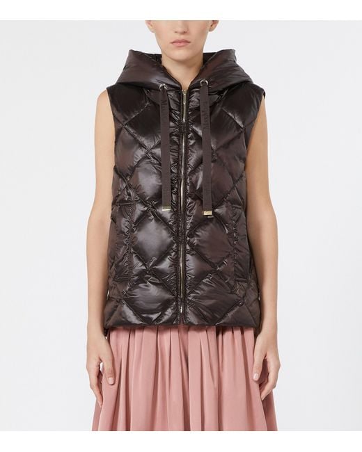 Max Mara Brown Puffer Gilet