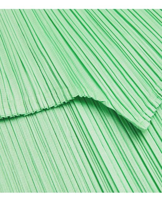 Pleats Please Issey Miyake Green New Colorful Basics 4 Sleeveless Top