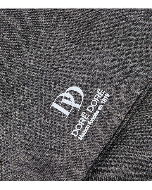 Doré Doré Gray Cotton Socks for men