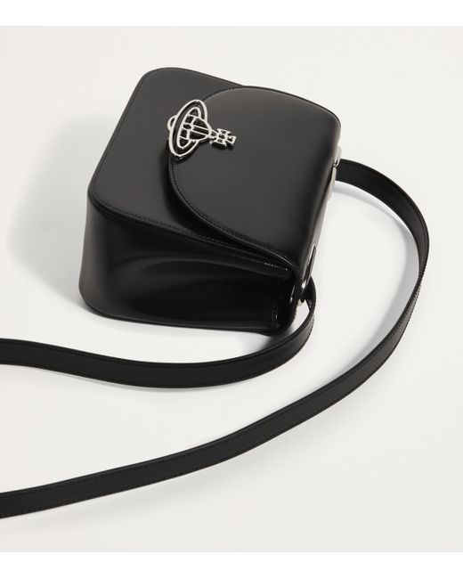 Vivienne Westwood Black Leather Linda Cross-Body Bag
