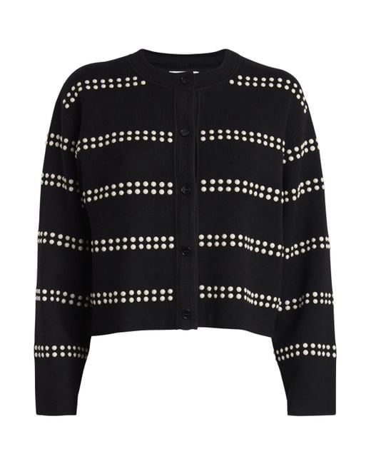 Sandro Black Embellished Cardigan