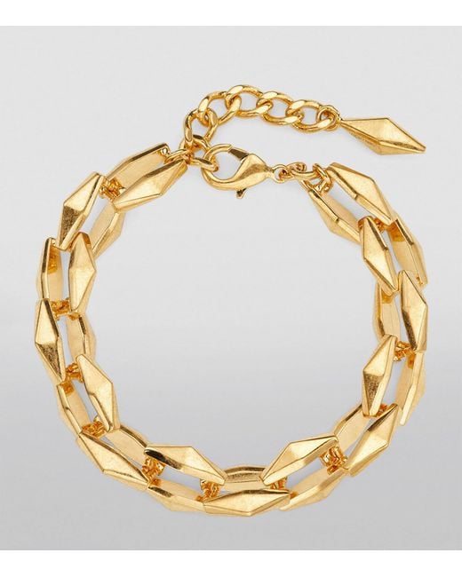Jimmy Choo Metallic Diamond Chain Bracelet