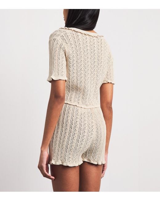 Devon Windsor White Knitted Charlene Top
