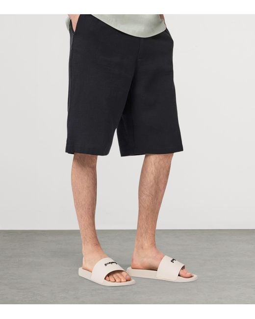 AllSaints Natural Rubber Date Slides for men