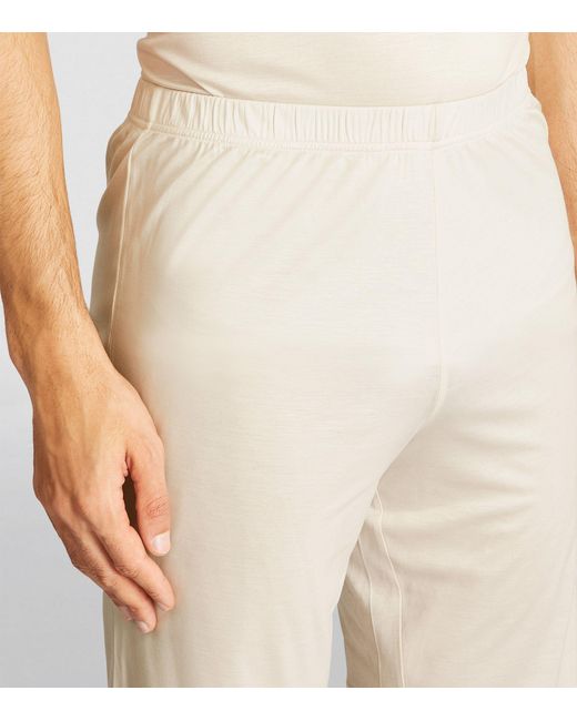 Zimmerli of Switzerland Natural Matching Loungewear Shorts Set for men