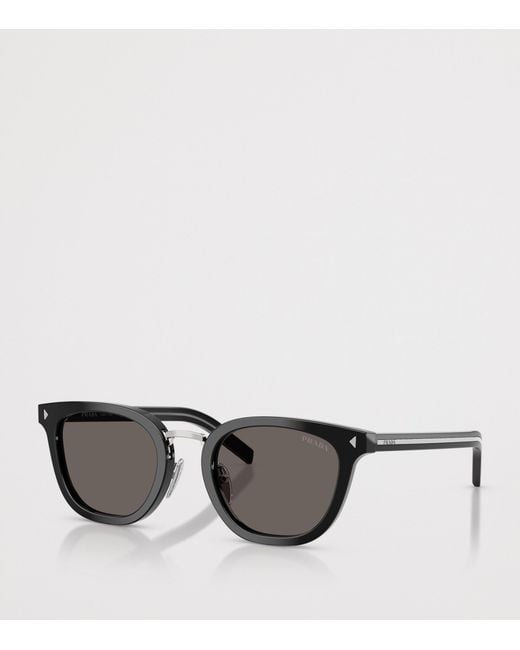 Prada Gray Pr C01Sd Cat-Eye Sunglasses for men