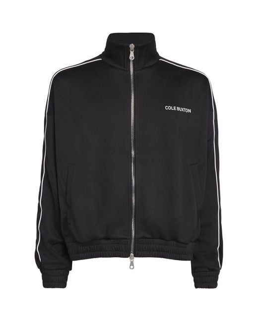 Cole Buxton Black Piped Track Jacket for men