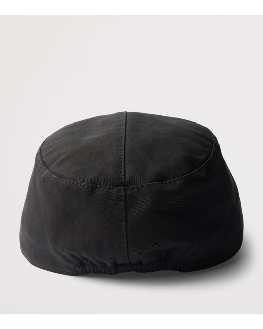 Prada Black Cotton Baseball Cap for men