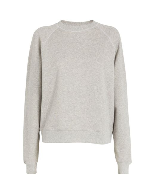 Victoria Beckham Gray Organic Cotton Football Sweatshirt