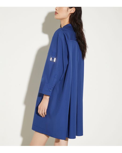 MAX&Co. Blue Cotton Mini Dress