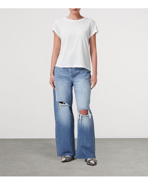 AllSaints White Organic Cotton Anna T-Shirt