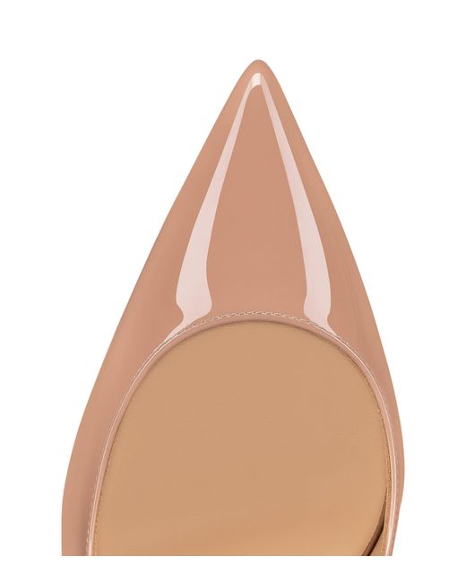 Christian Louboutin Pink Hot Chick Sling Patent Leather Slingback Pumps 70