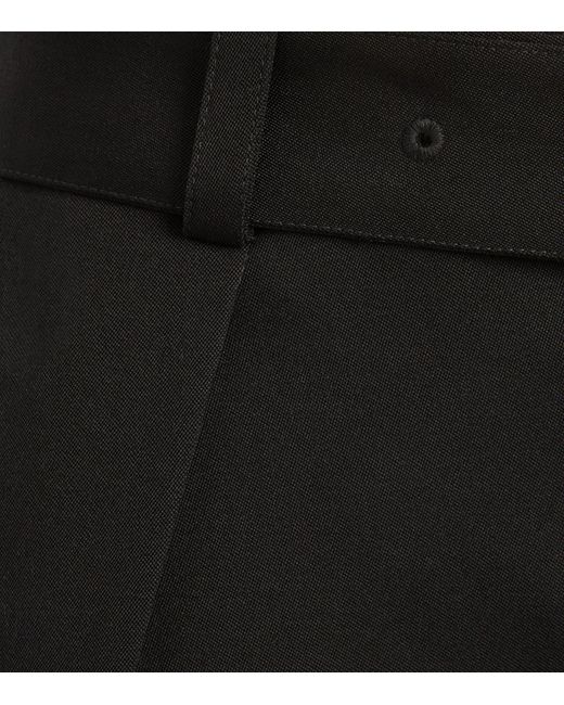 Jil Sander Black Belted Tailored Shorts for men