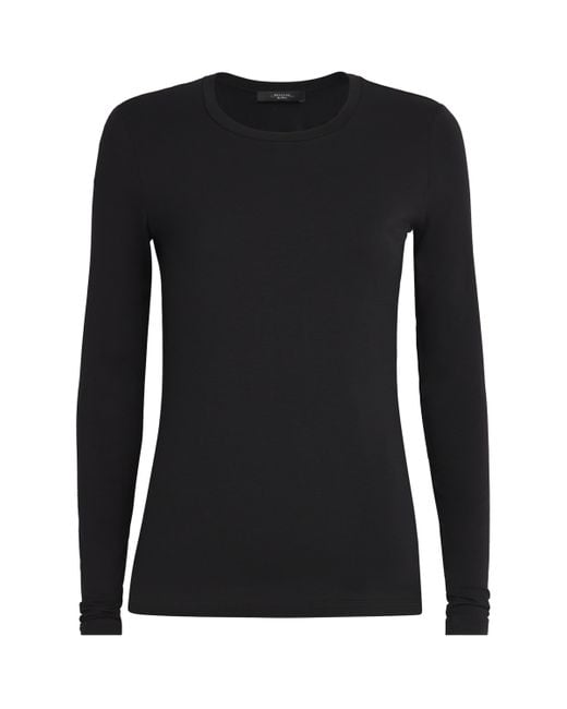 Weekend by Maxmara Black Jersey Long-Sleeve T-Shirt