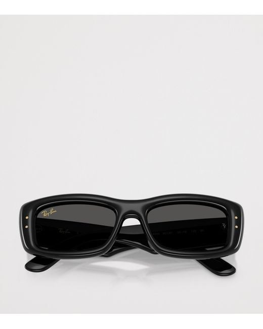 Ray-Ban Black Kiliane Puffer Rectangle Sunglasses