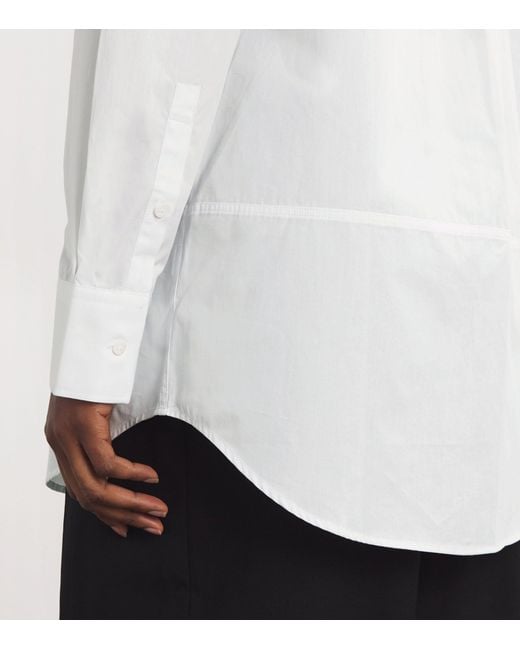 With Nothing Underneath White Poplin The Molly Shirt Dress