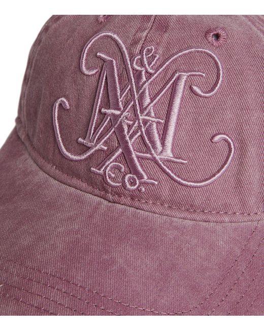 MAX&Co. Purple Denim Monogram Cap