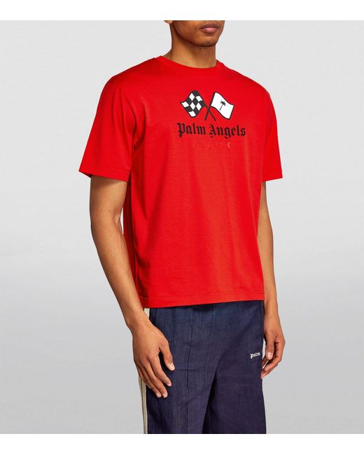 Palm Angels Red X Moneygram Haas F1 Team Graphic T-shirt for men