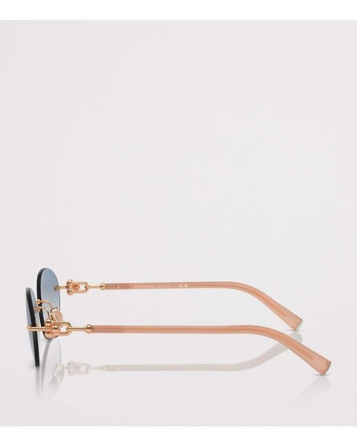 Tiffany & Co Blue Metal Oval Tf3104D Sunglasses