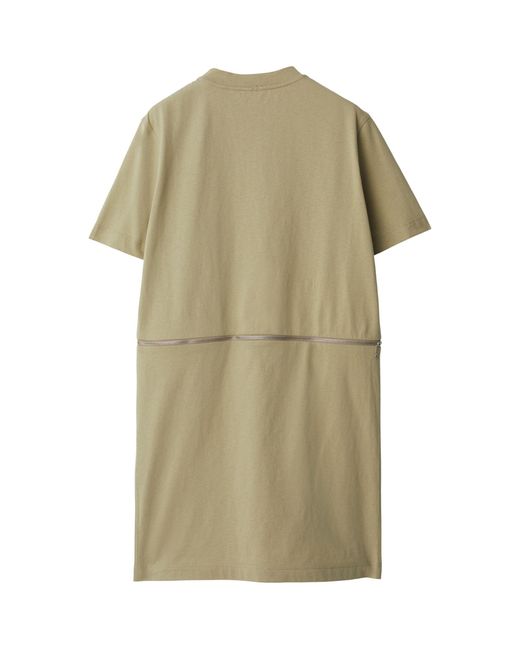 Burberry Green Cotton T-shirt Mini Dress