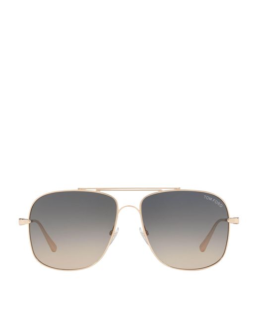 Tom Ford Gray Metal Ft0669 Sunglasses for men