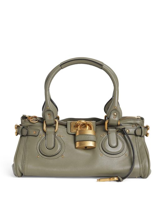 Chloé Metallic Leather Paddington Shoulder Bag