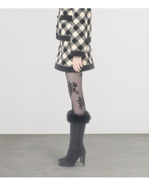 Valentino Black Tweed A-Line Mini Skirt