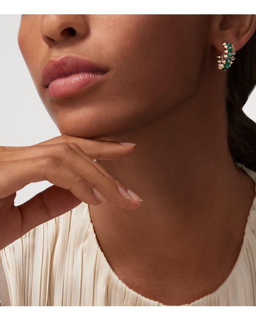 Cartier White And Agate Clash De Hoop Earrings