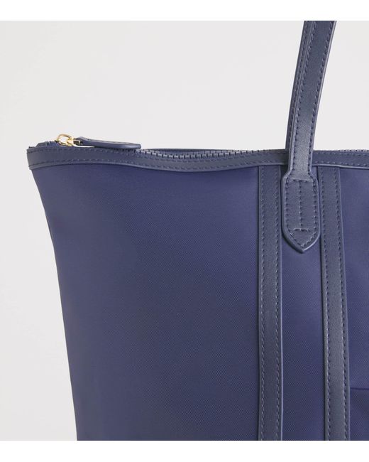 Harrods Blue Nylon Jetsetter Tote Bag