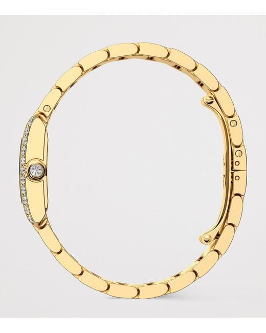 Cartier Metallic Small And Diamond Tank Française Watch