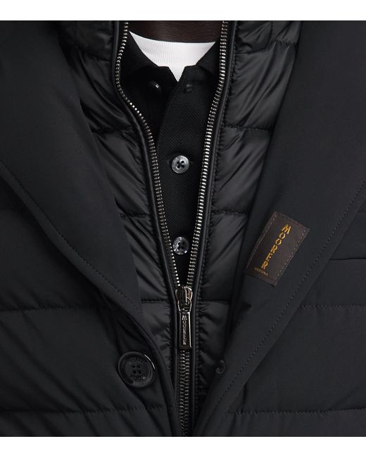 Moorer Black Hybrid Rogers Jacket for men