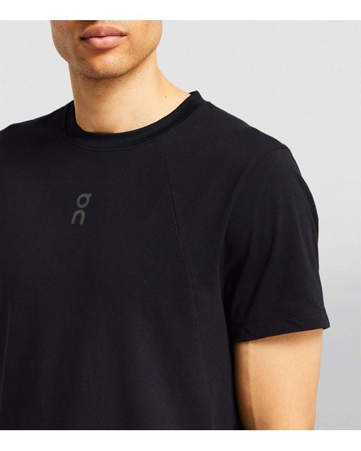 On Shoes Black Trek-t T-shirt for men
